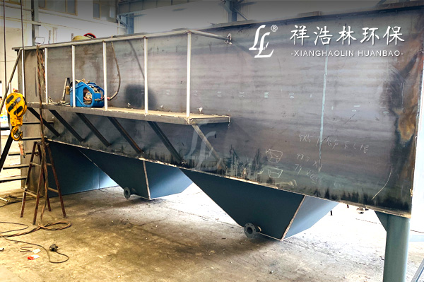 沉淀池生產(chǎn)現(xiàn)場